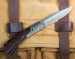 Folding hunting knife